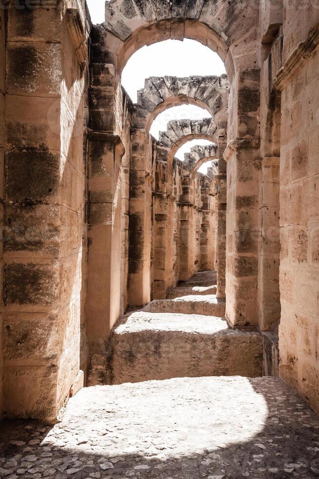 anfiteatro en el jem, Túnez foto