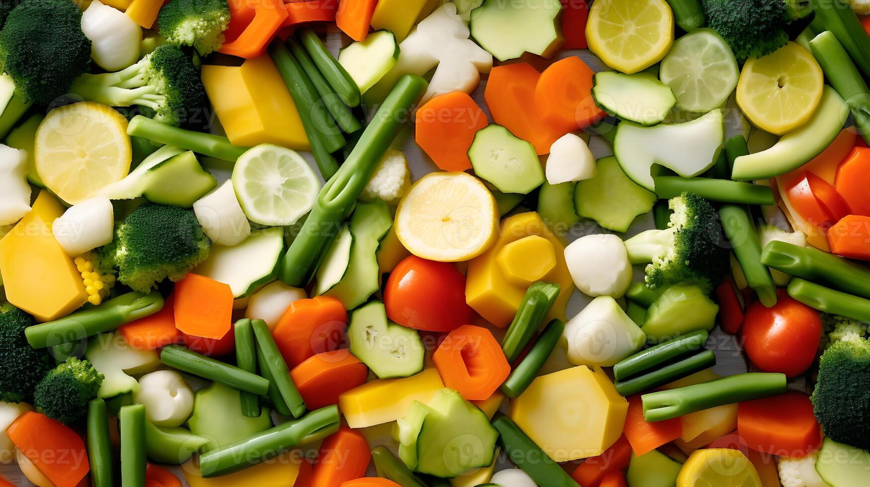 AI generated a pile of vegetables is shown in this image photo