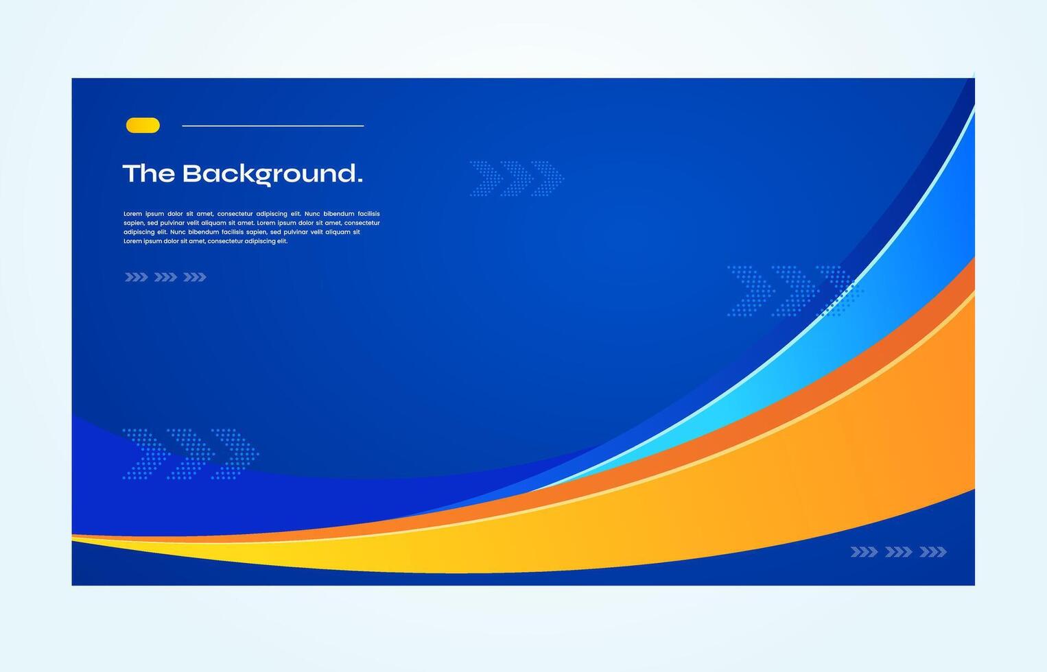 Blue gradient geometrical background banner and landing page design template vector