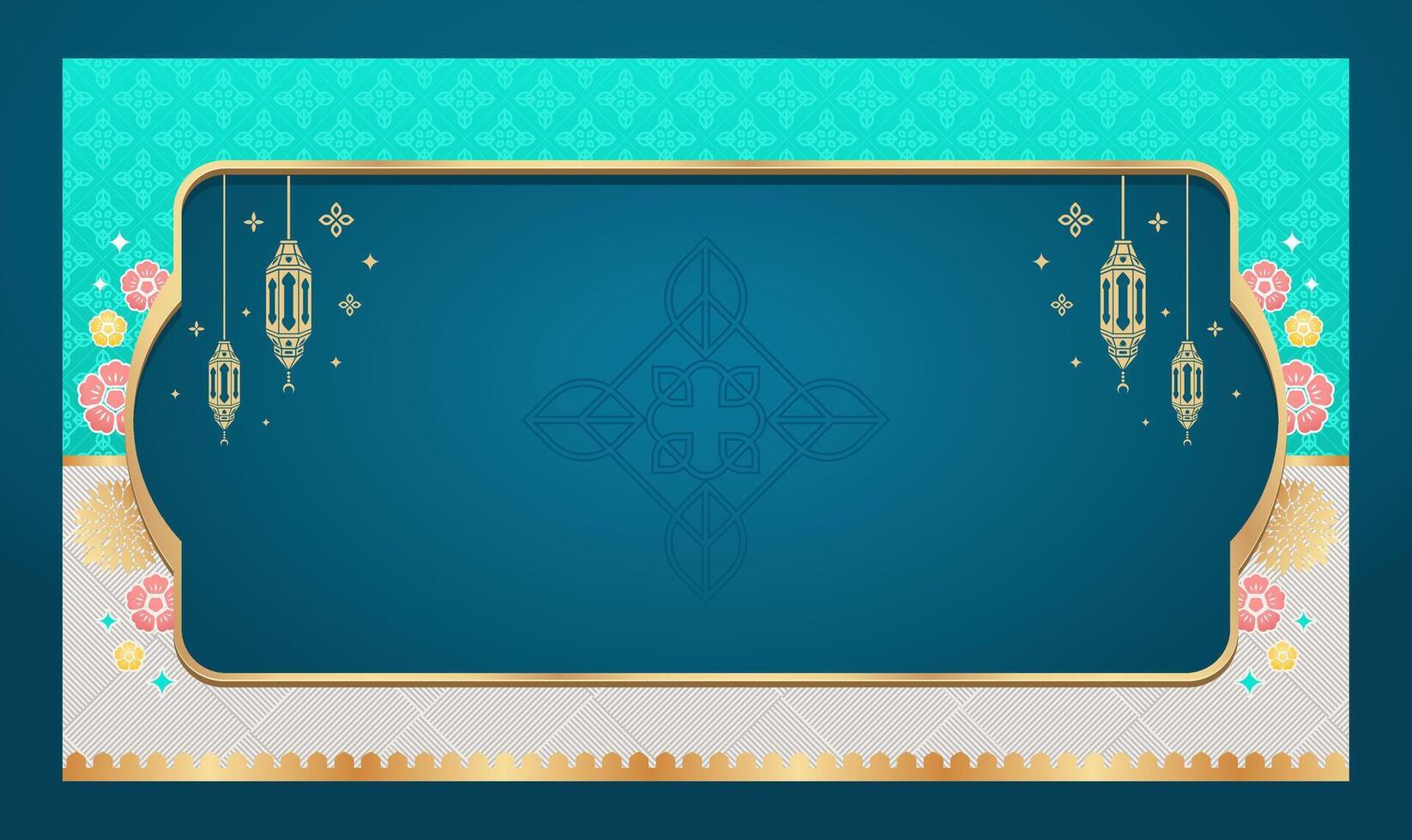 Arabic islamic background and banner design vector