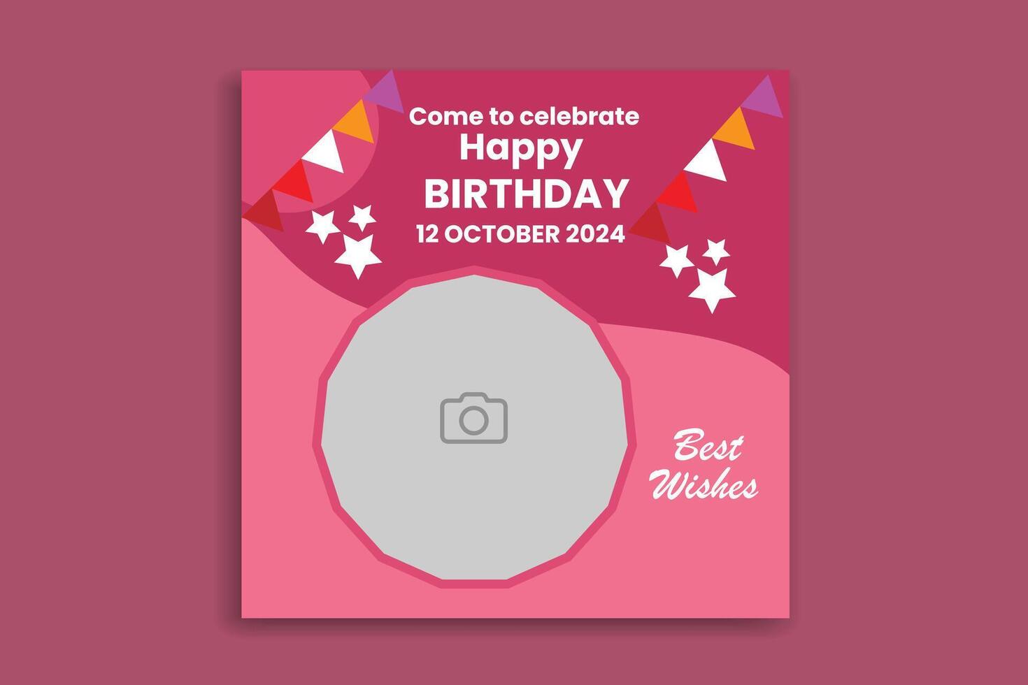 Birthday Banner Design vector