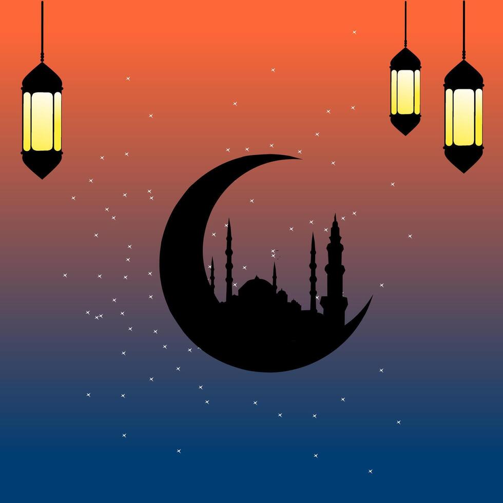 Ramadan greetings background vector