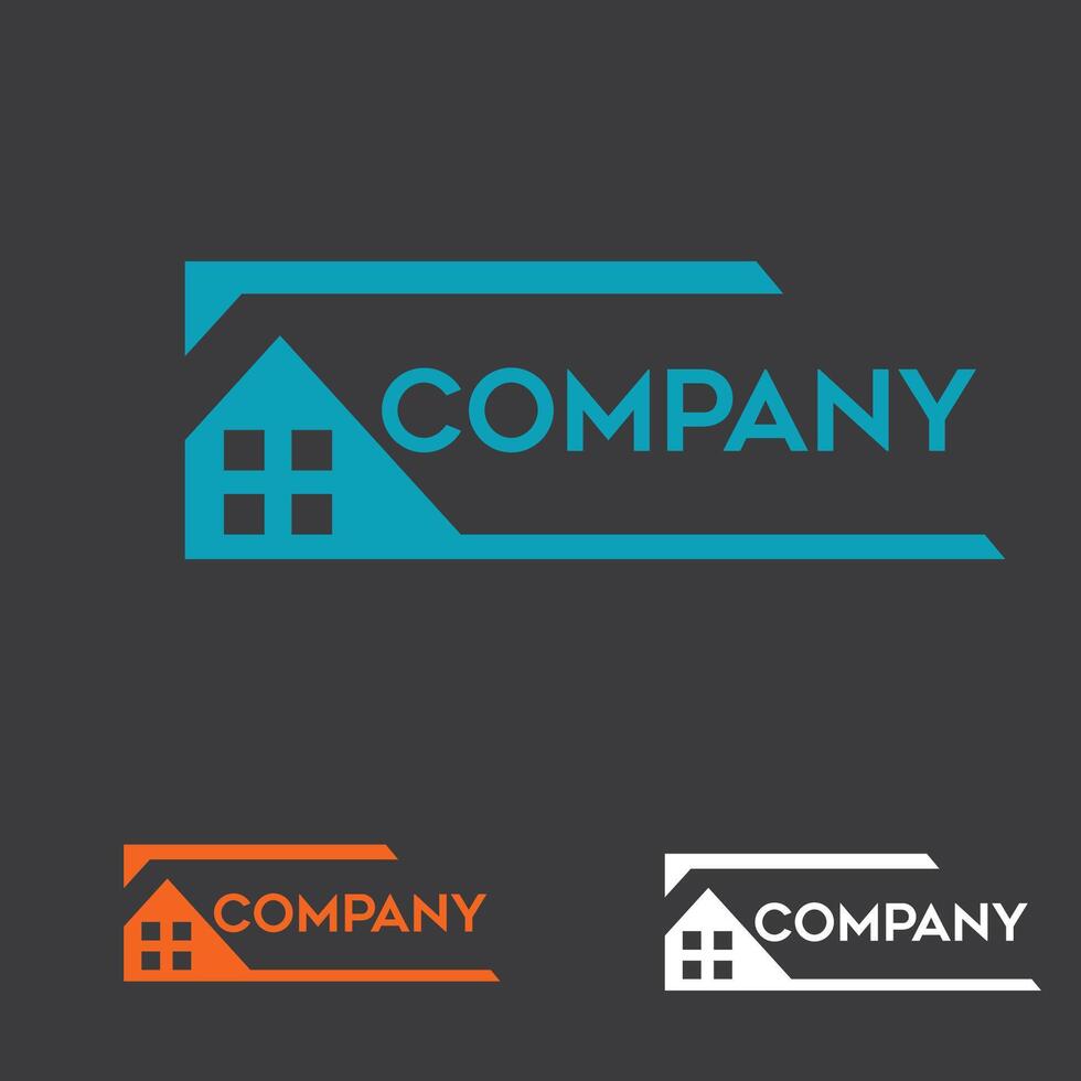 logotipo de propiedad de la casa vector