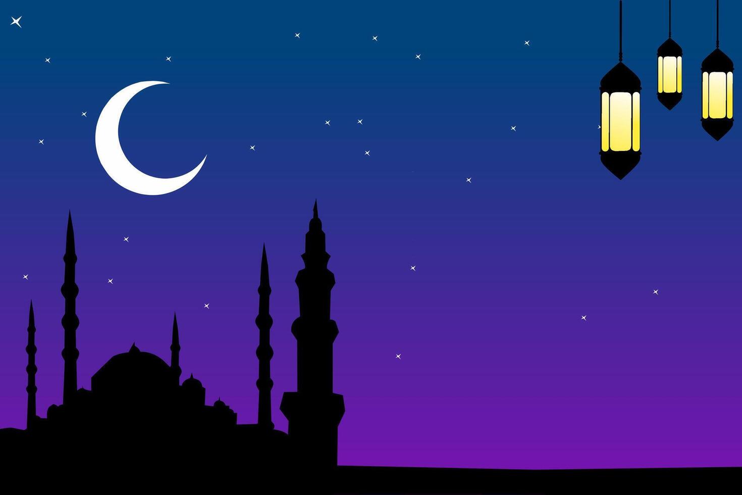 Ramadan greetings background vector
