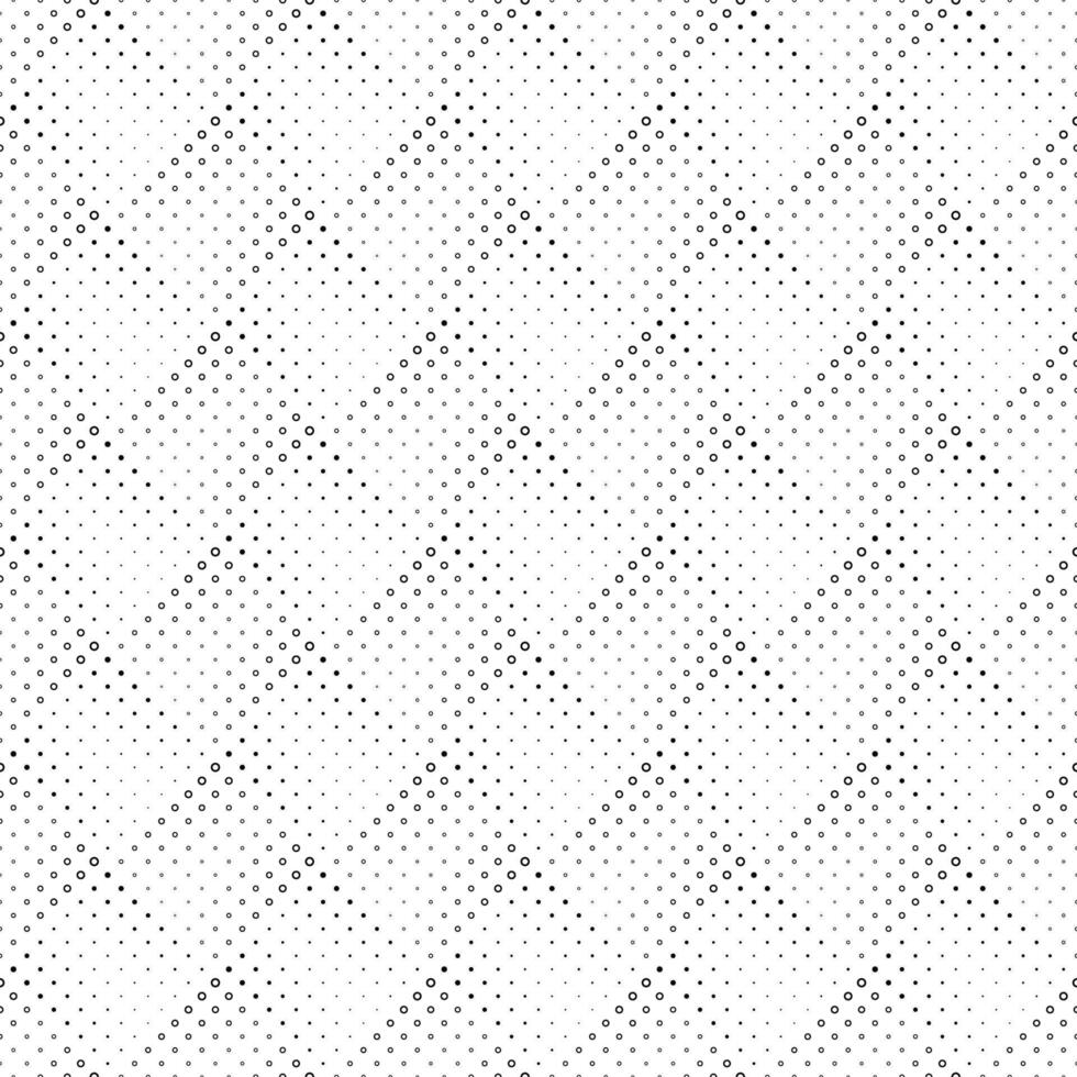 Monochrome circle pattern background - black white abstract vector illustration from dots and circles