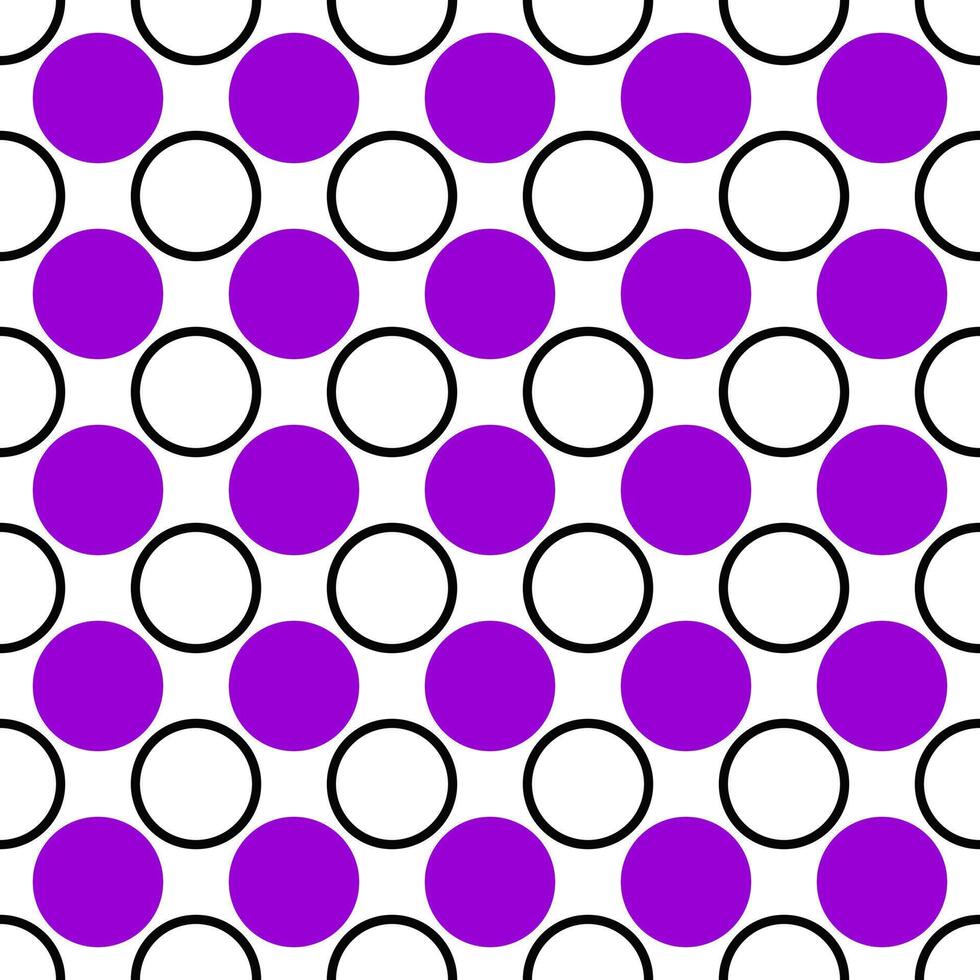 Seamless geometrical circle pattern design background - colored vector graphic