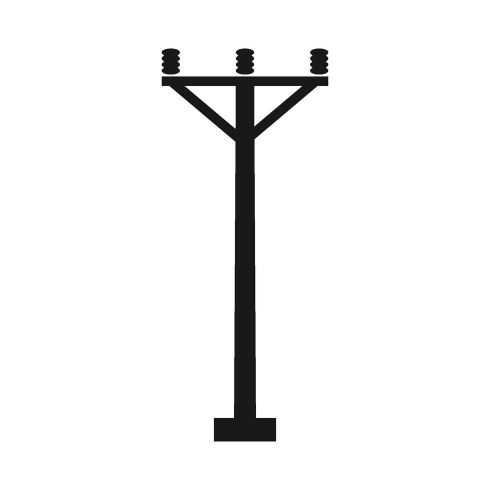 Electric pole icon vector