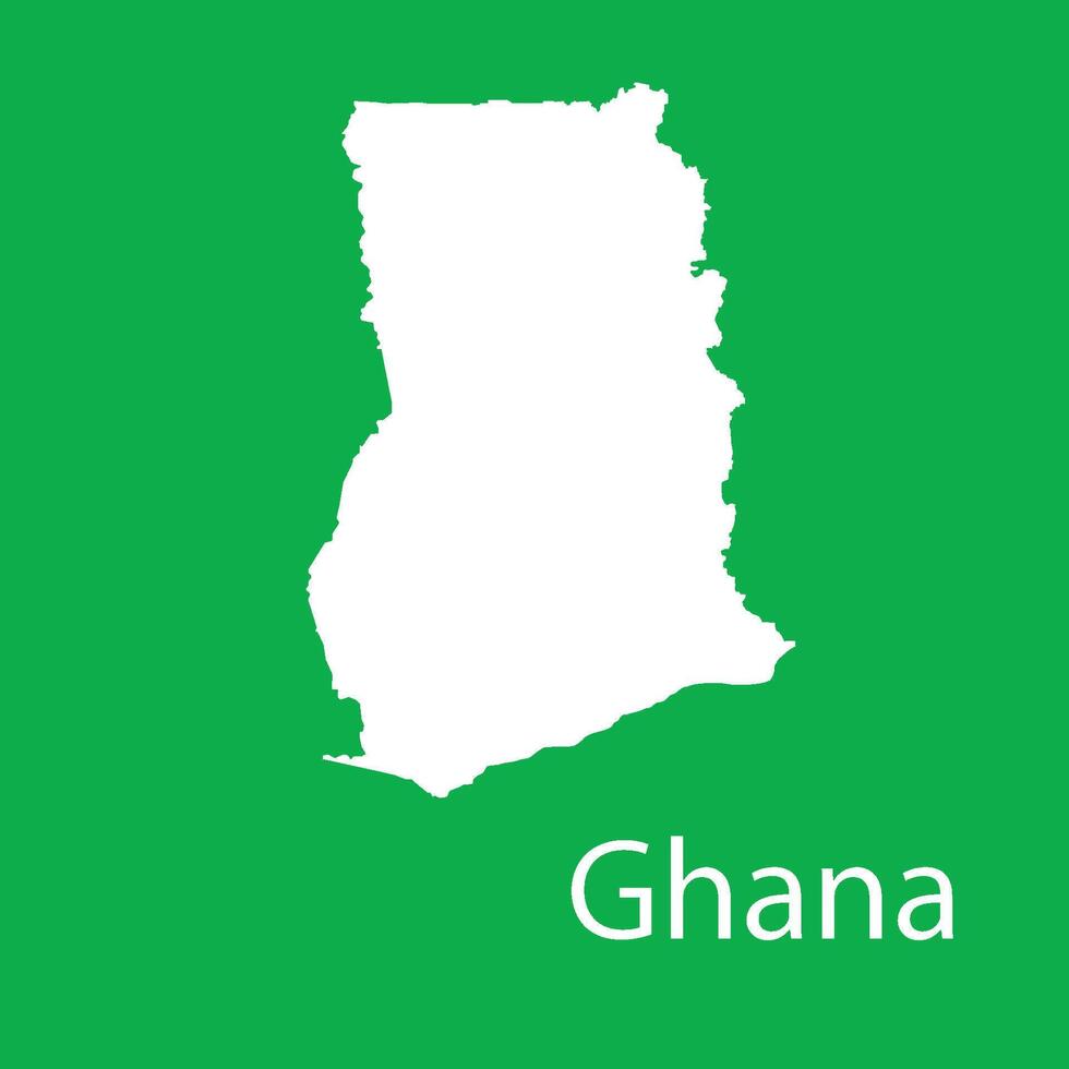 Ghana mapa icono vector