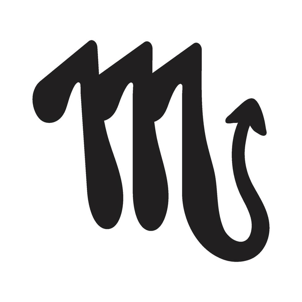 zodiac symbol scorpion icon vector
