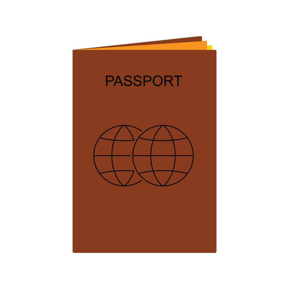 passport icon vector