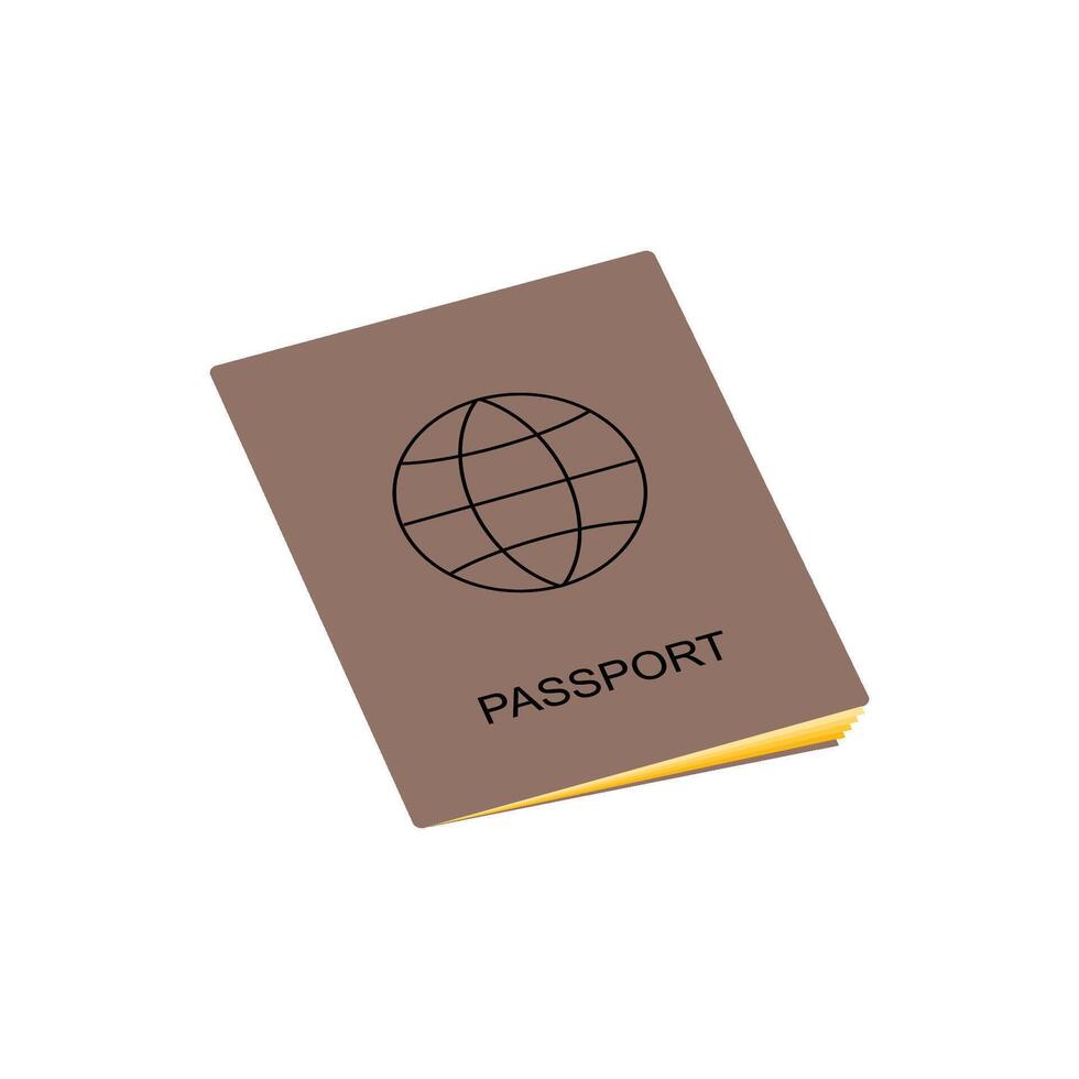 vector icono de pasaporte