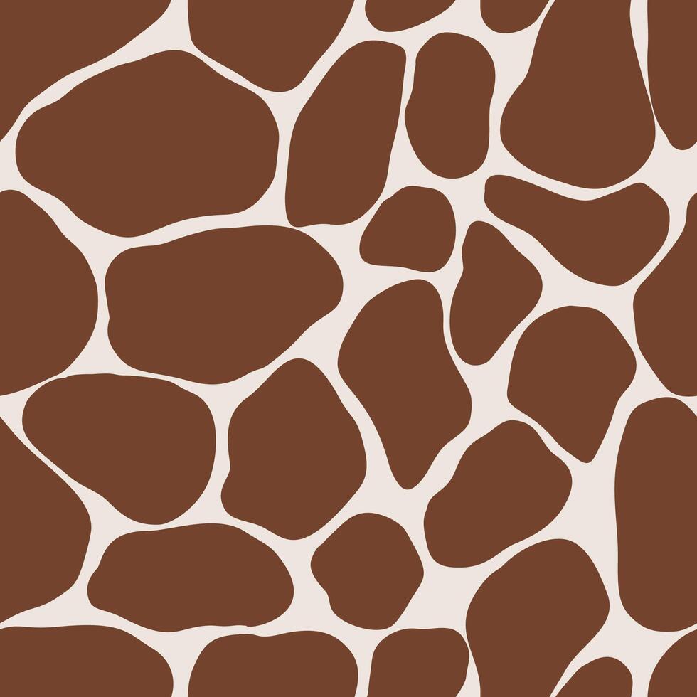 Giraffe Skin, Animal Print Seamless Pattern vector