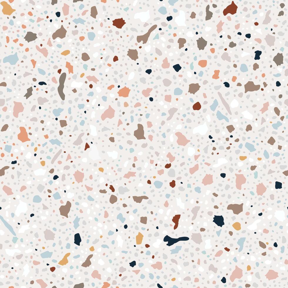 Terrazzo Marble Modern Trendy Seamless Pattern vector