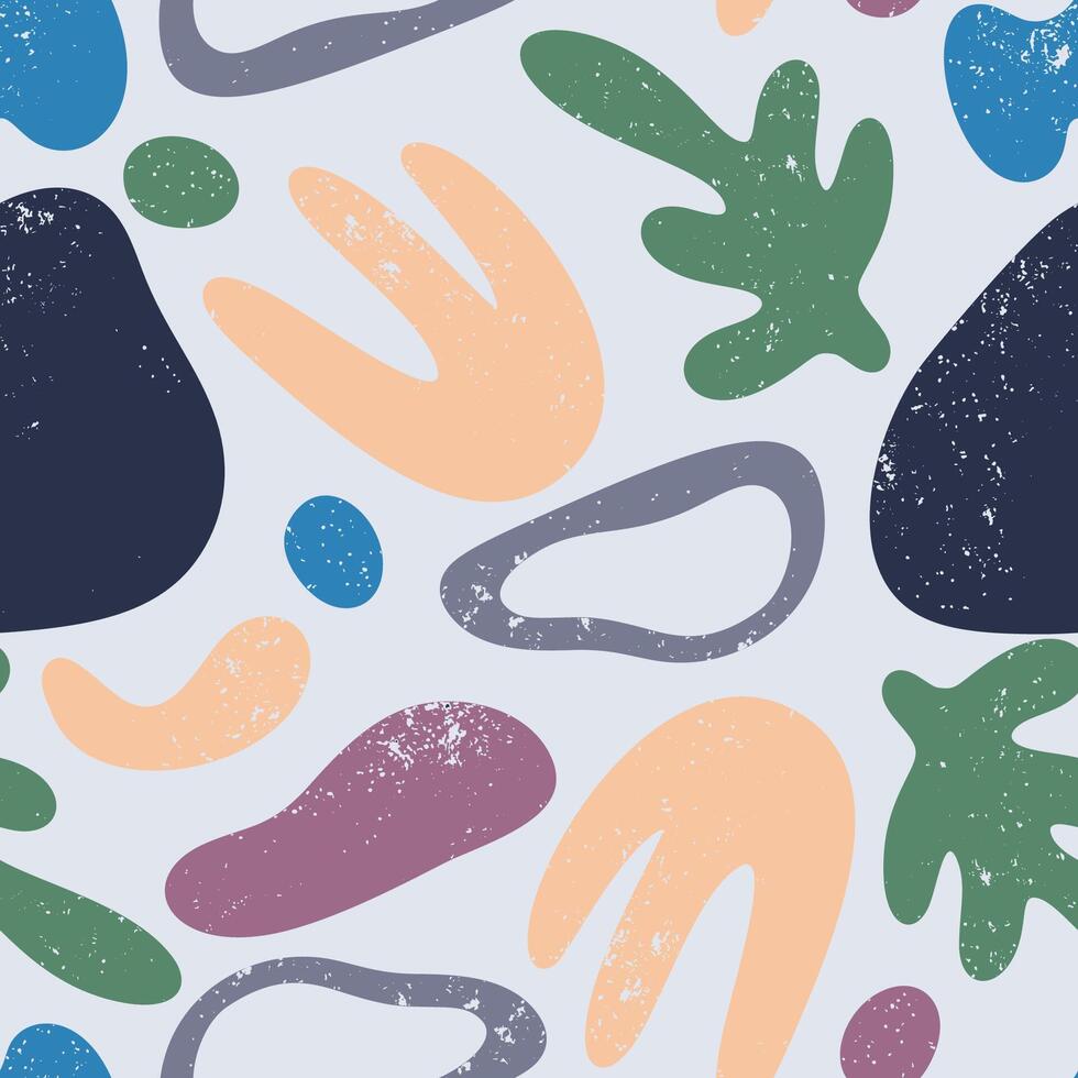 Abstract Modern Trendy Geometric Hand Drawn Seamless Pattern vector