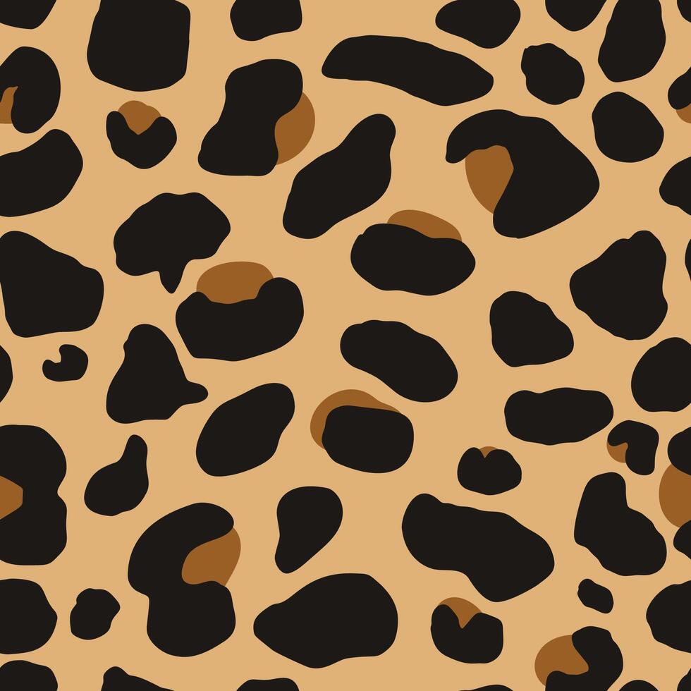 Leopard Skin, Animal Print Seamless Pattern vector