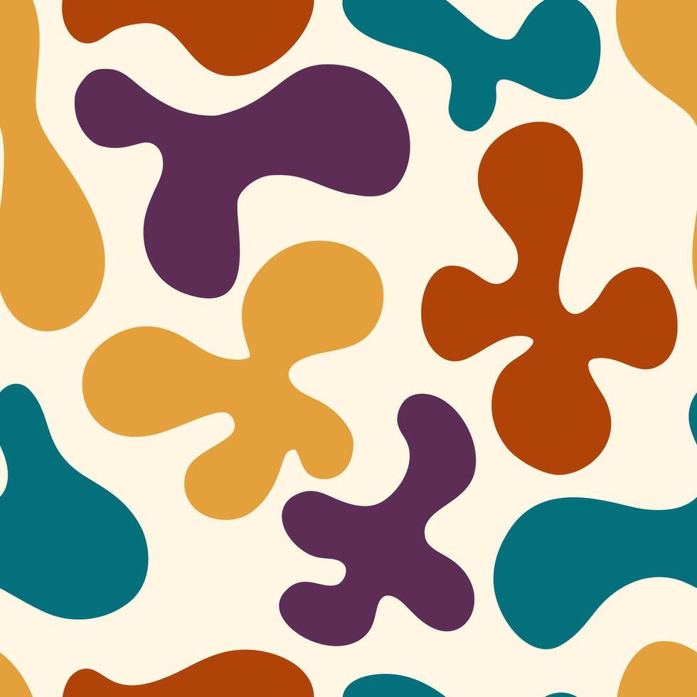 Abstract Modern Trendy Geometric Hand Drawn Seamless Pattern vector