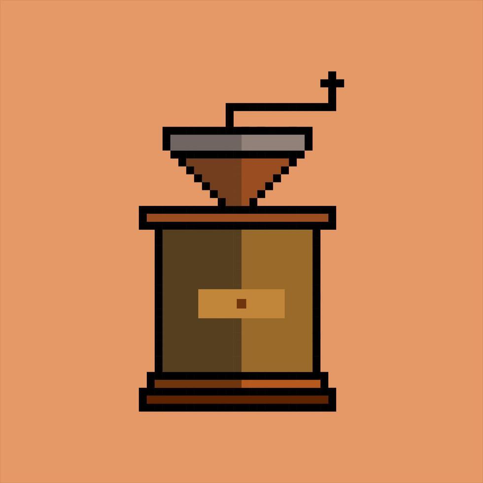 coffe pixelart icon design illustration vector