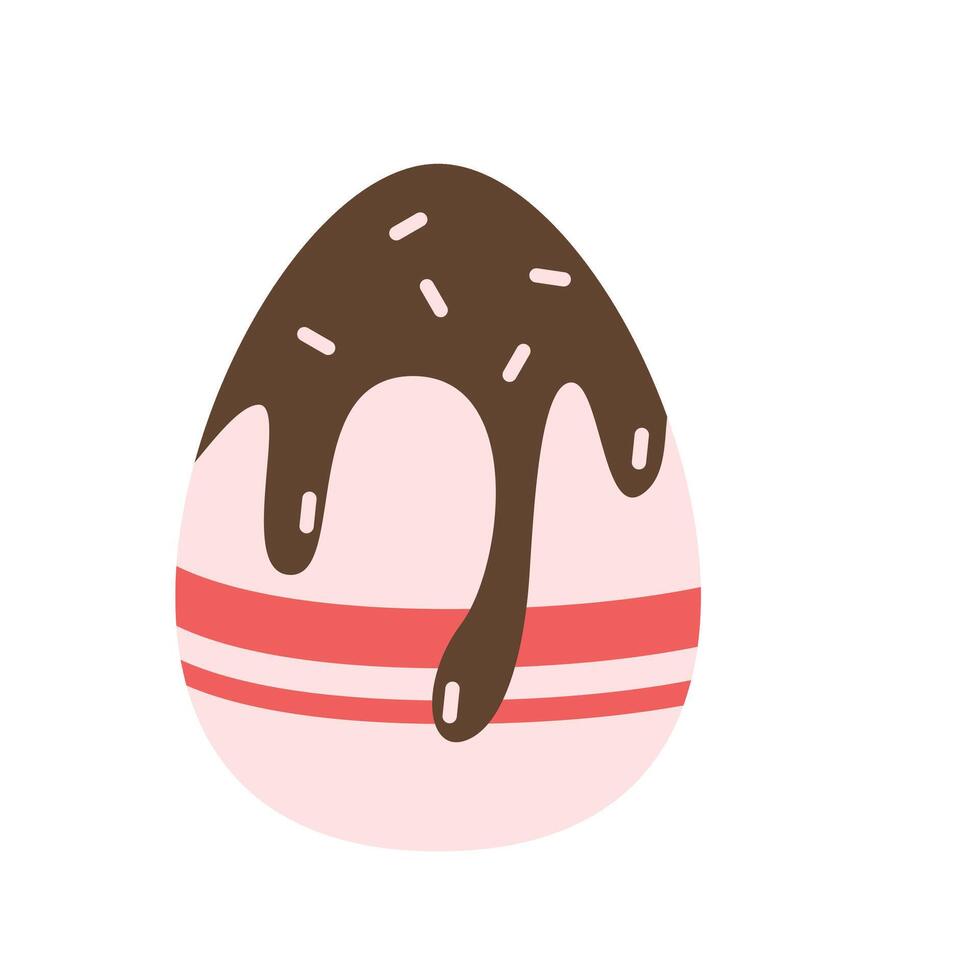 ilustración de huevo de pascua vector