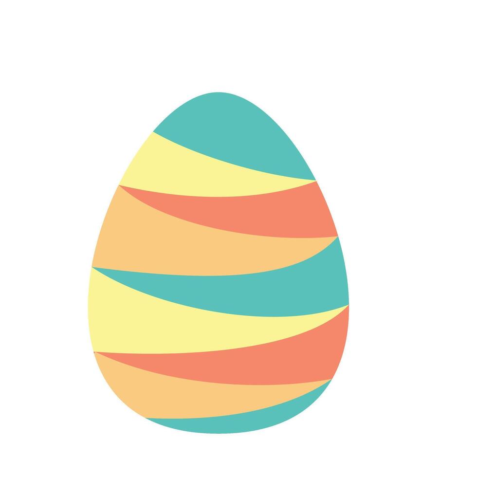 ilustración de huevo de pascua vector