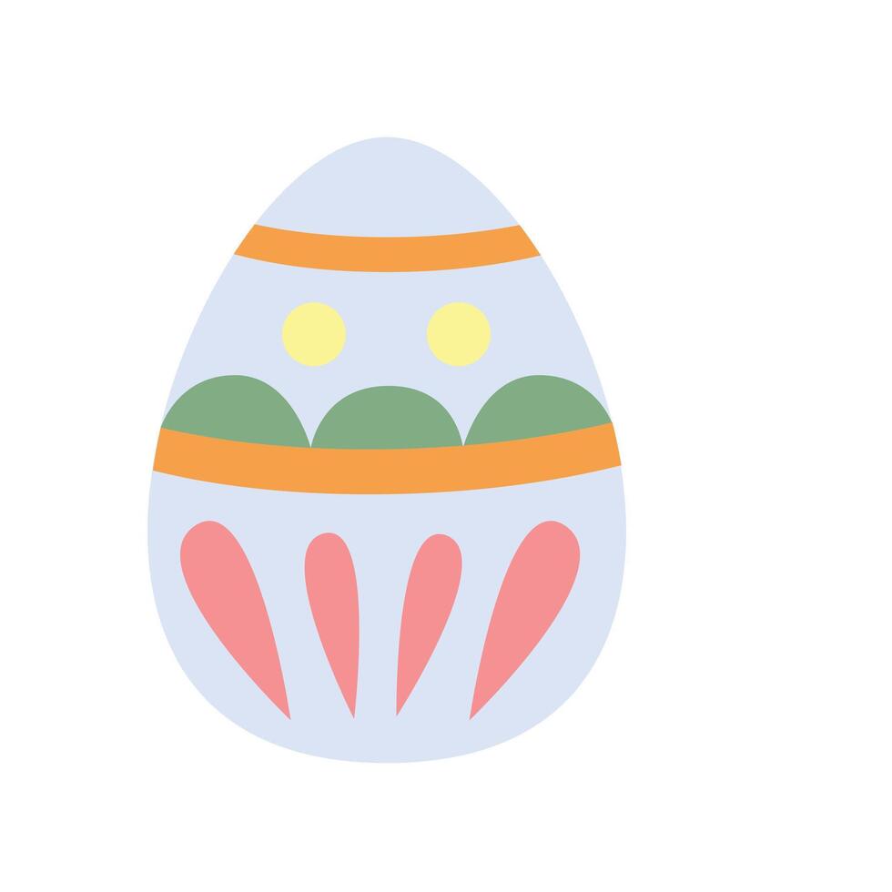 ilustración de huevo de pascua vector