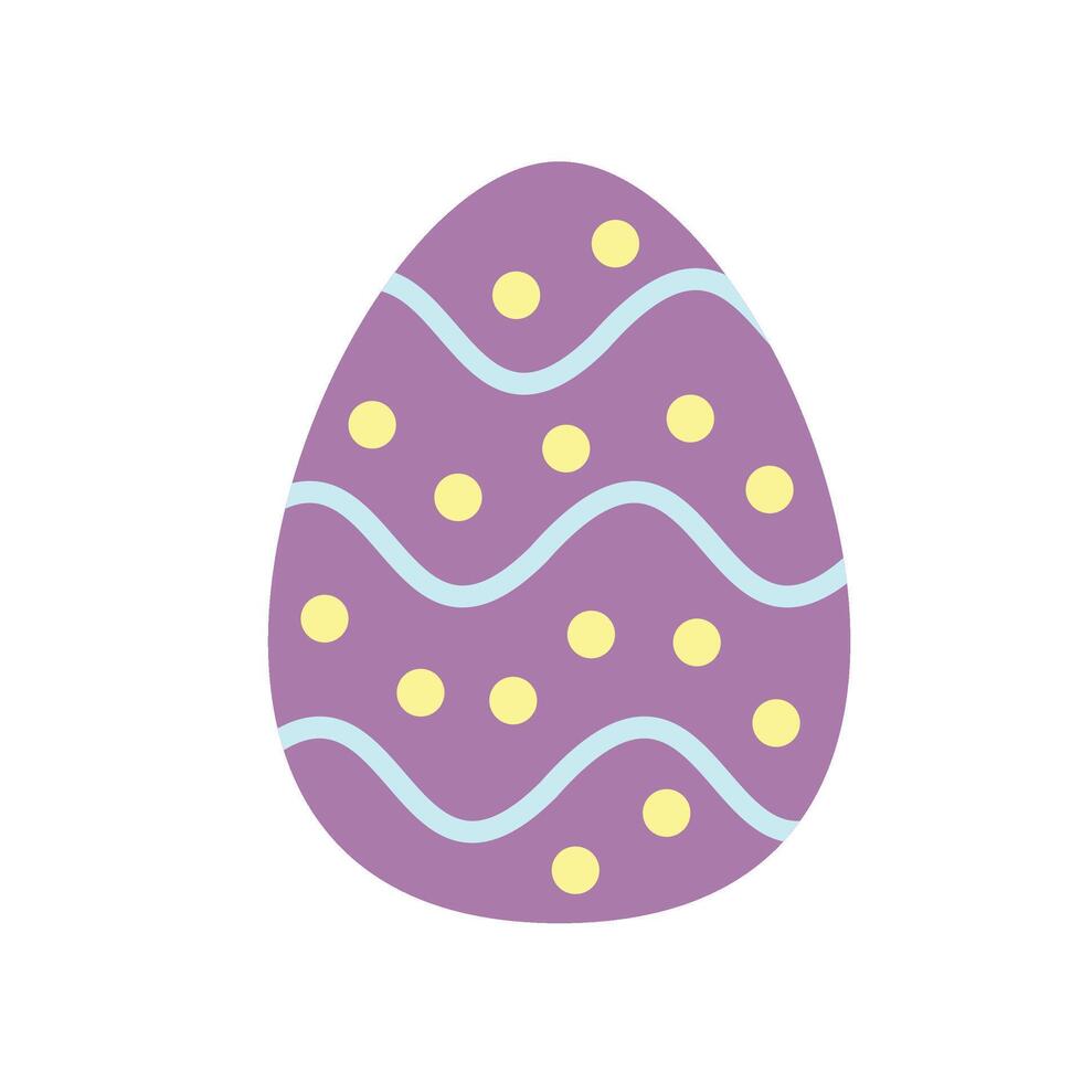 ilustración de huevo de pascua vector