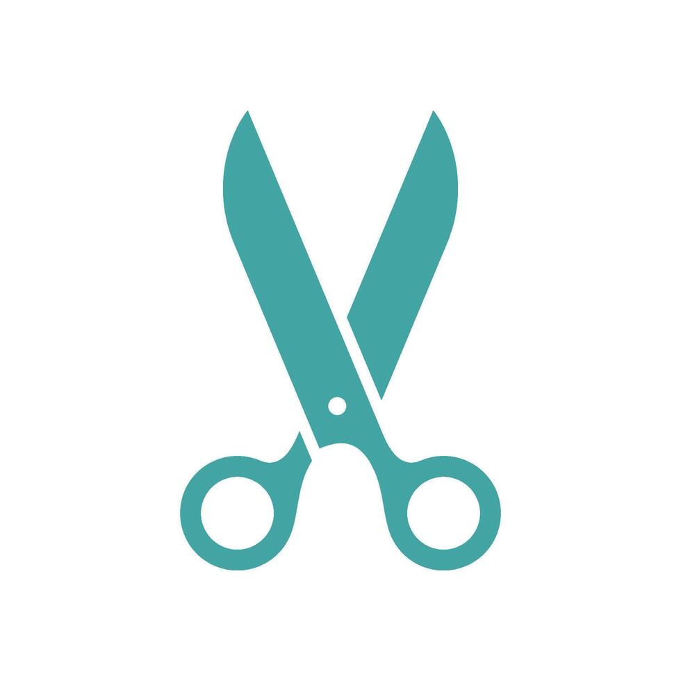 Scissors Icon Vector Template Illustration Trendy Design