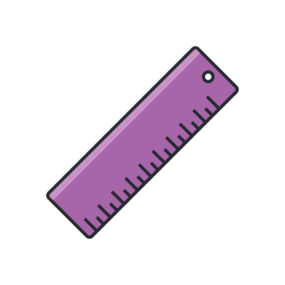 Ruler Stationery Icon Vector Template Illustration Design