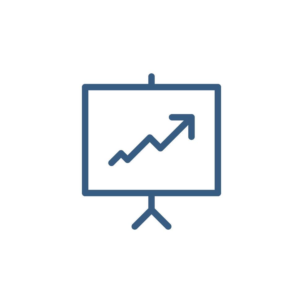 Presentation Board Meeting Icon Vector Logo Template
