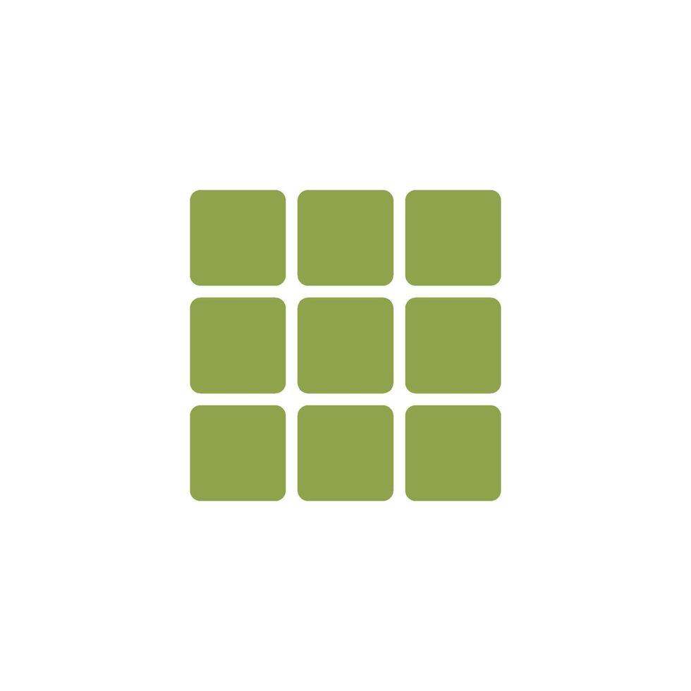 Widget Grid View Button Icon Vector Template Illustration Design