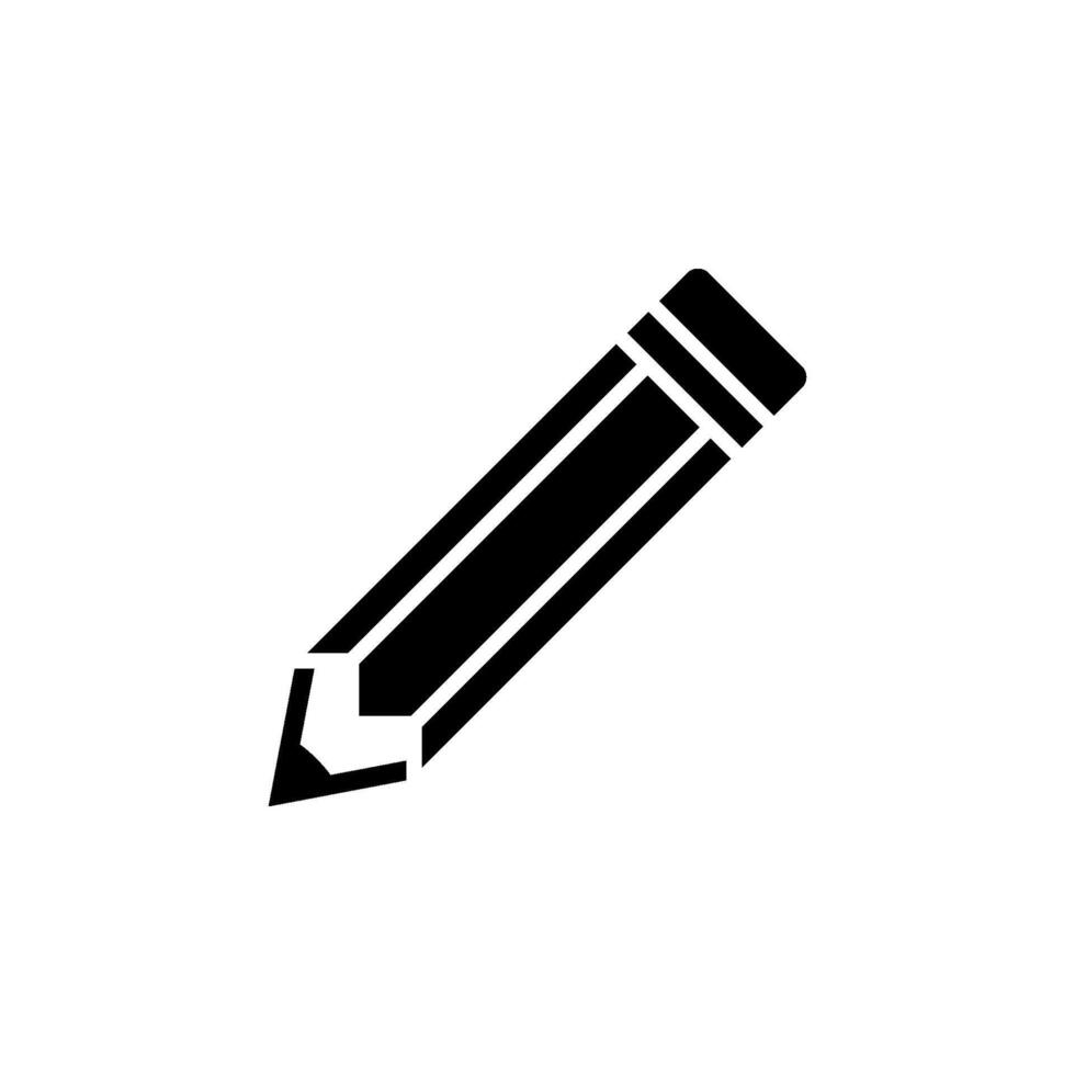 Trendy Pencil Stationery Creative Icon Vector Logo Template