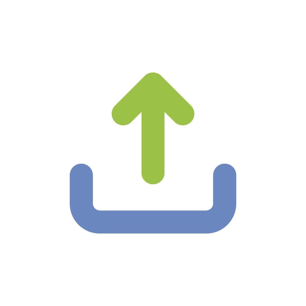 Upload Sign Icon Vector Template Illustration Design