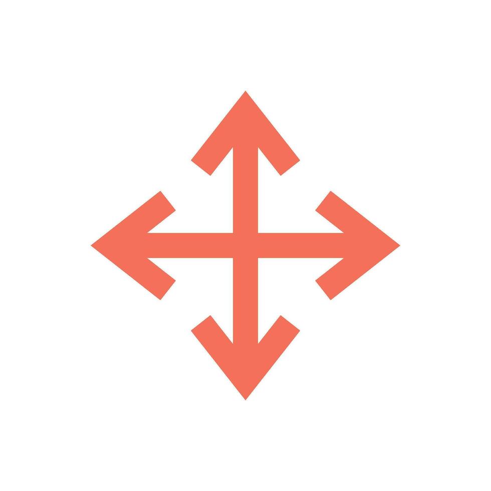 Arrow Icon Vector Template Illustration Trendy Design