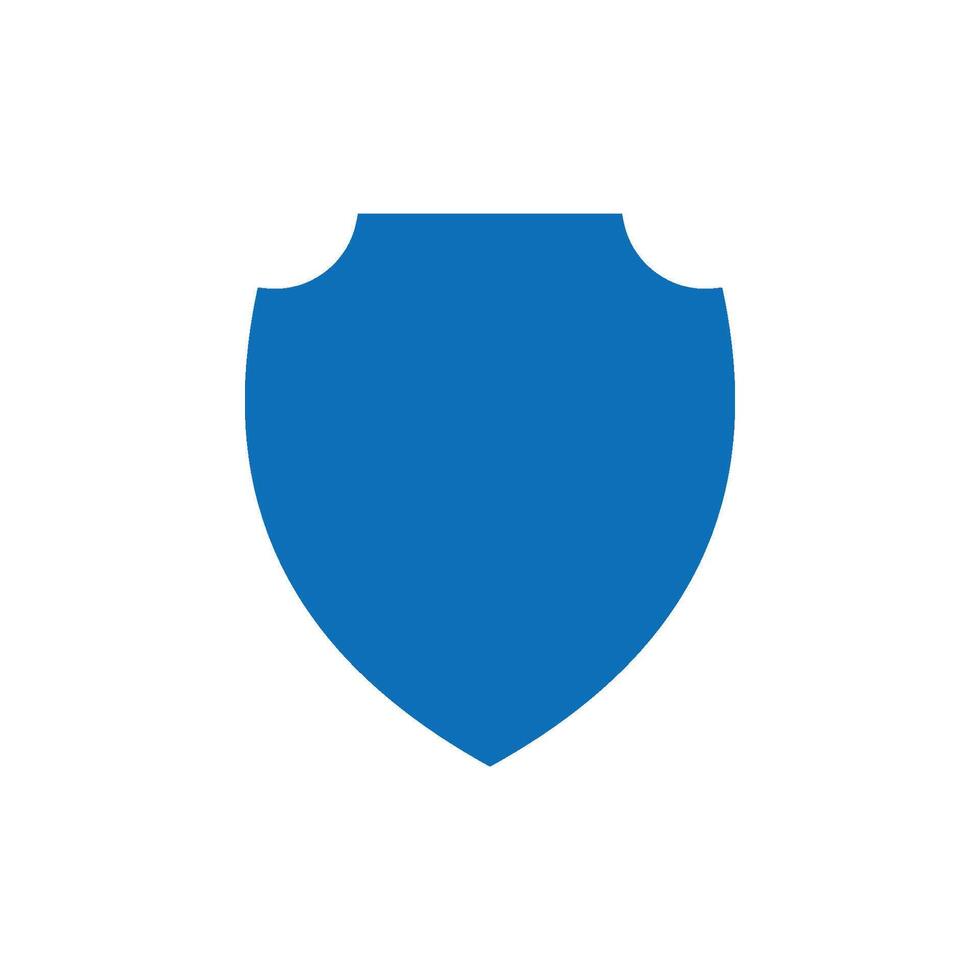Simple Shield Icon Logo Template Illustration Design vector