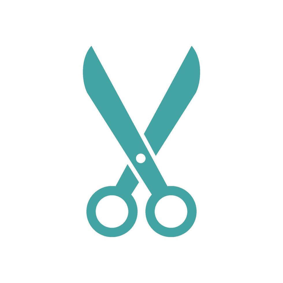 Scissors Icon Vector Template Illustration Trendy Design