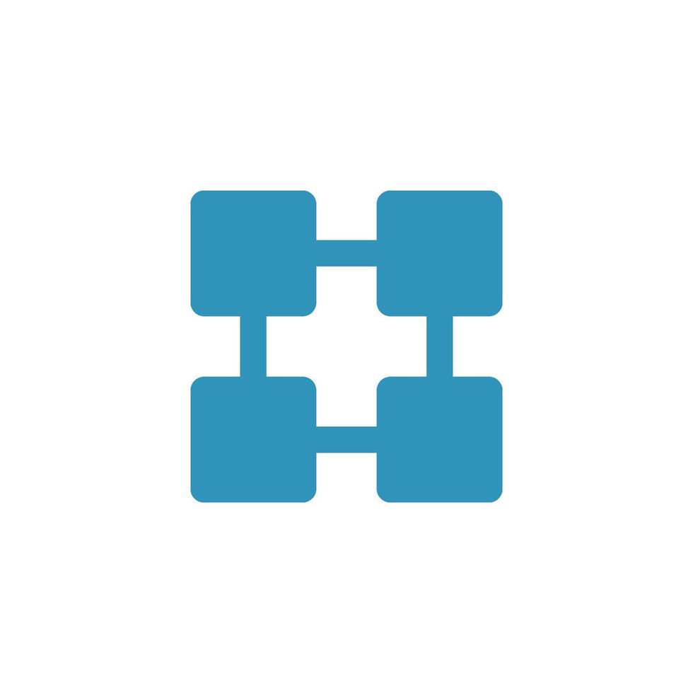 Widget Grid View Button Icon Vector Template Illustration Design