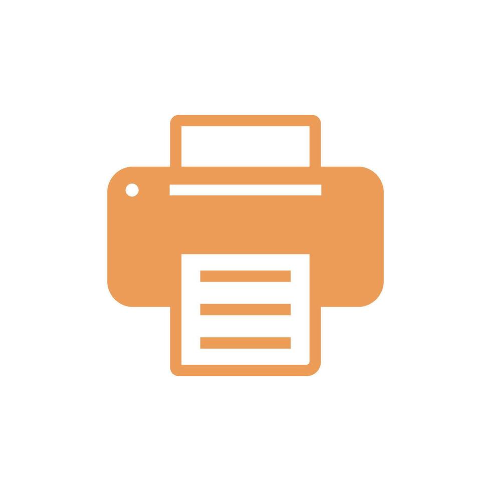 Printer Icon Vector Template Illustration Design