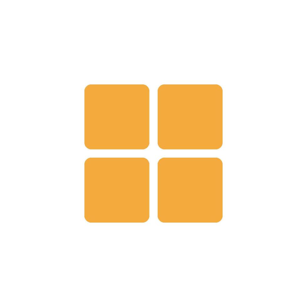 Widget Grid View Button Icon Vector Template Illustration Design
