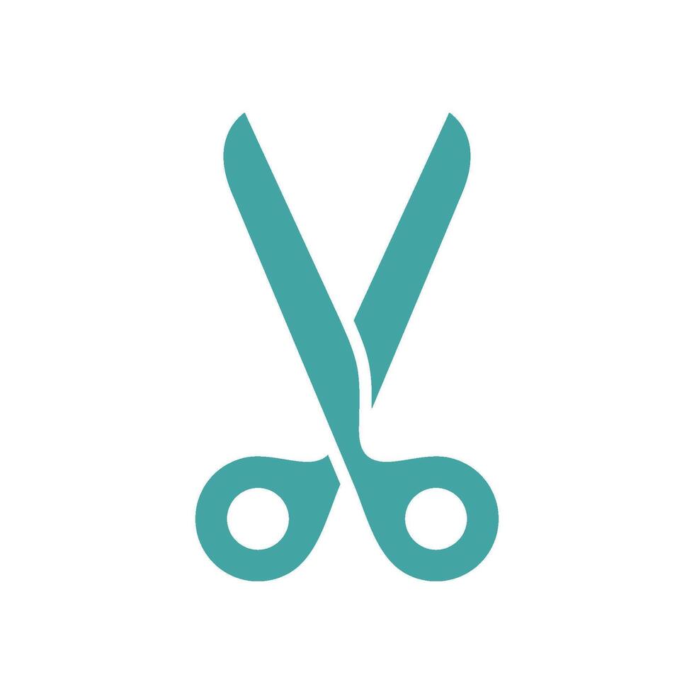 Scissors Icon Vector Template Illustration Trendy Design