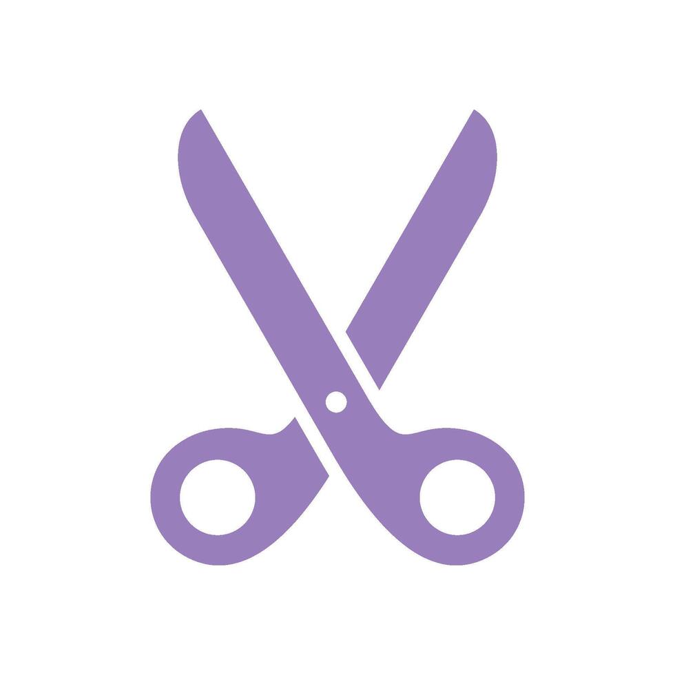 Scissors Icon Vector Template Illustration Trendy Design