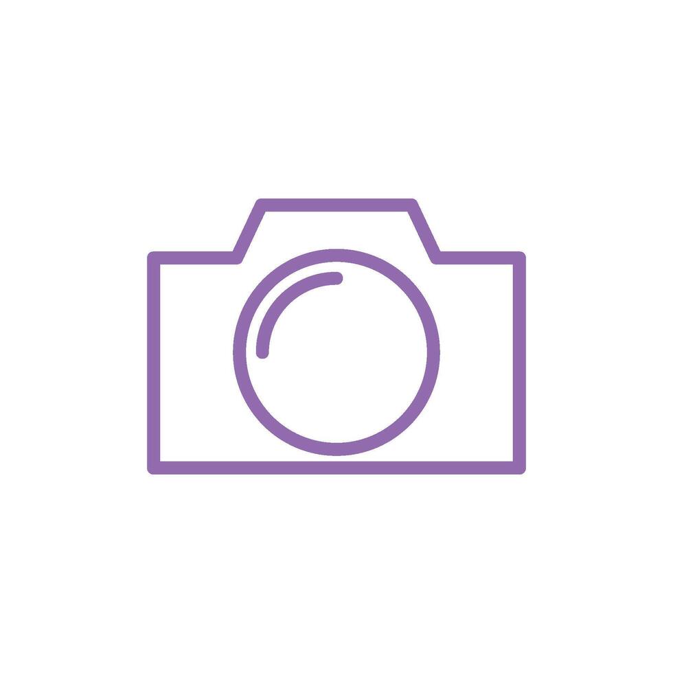 Camera Trendy Icon Vector Template Illustration Design