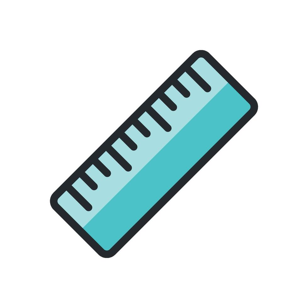 Ruler Stationery Icon Vector Template Illustration Design