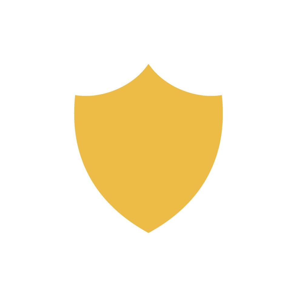 Simple Shield Icon Logo Template Illustration Design vector