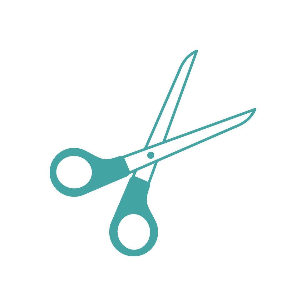 Scissors Icon Vector Template Illustration Trendy Design