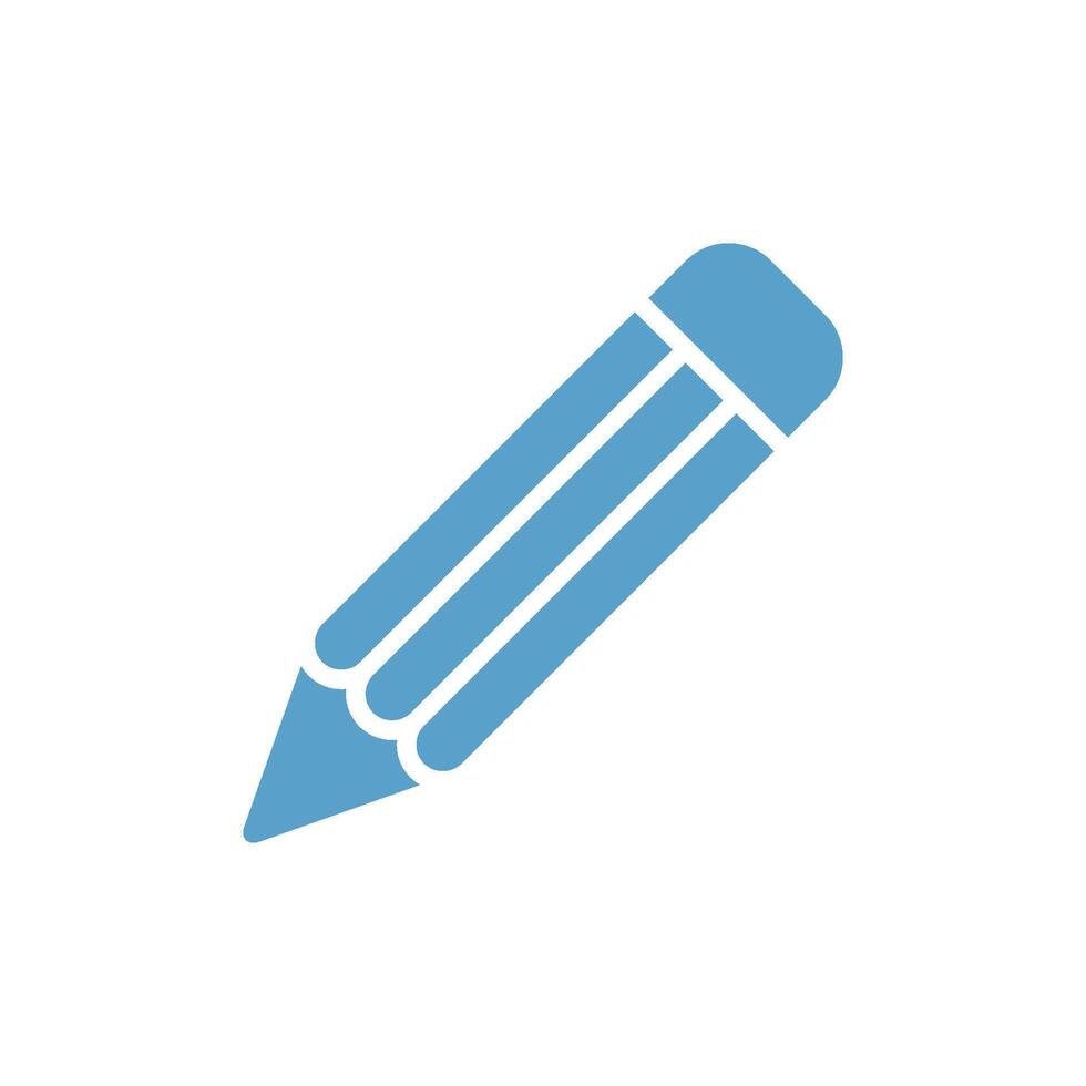 Pencil Icon Vector Template Illustration Trendy Design