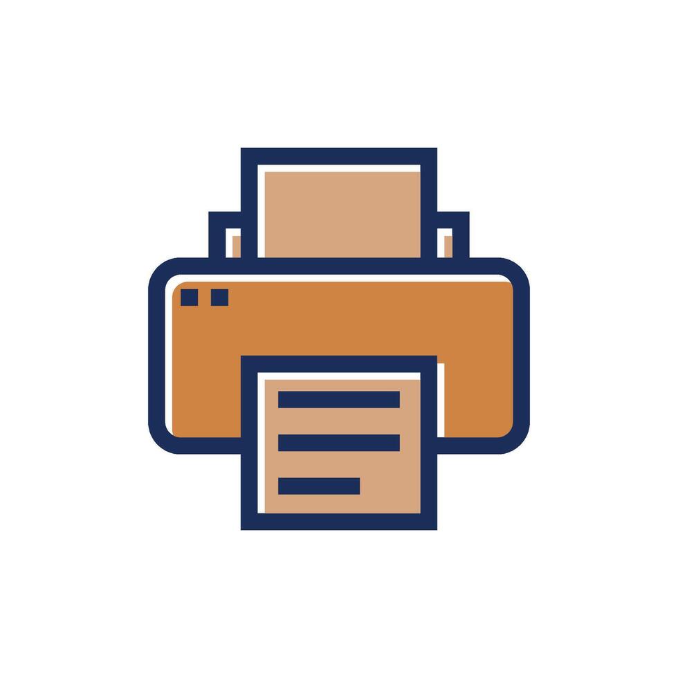 Printer Icon Vector Template Illustration Design