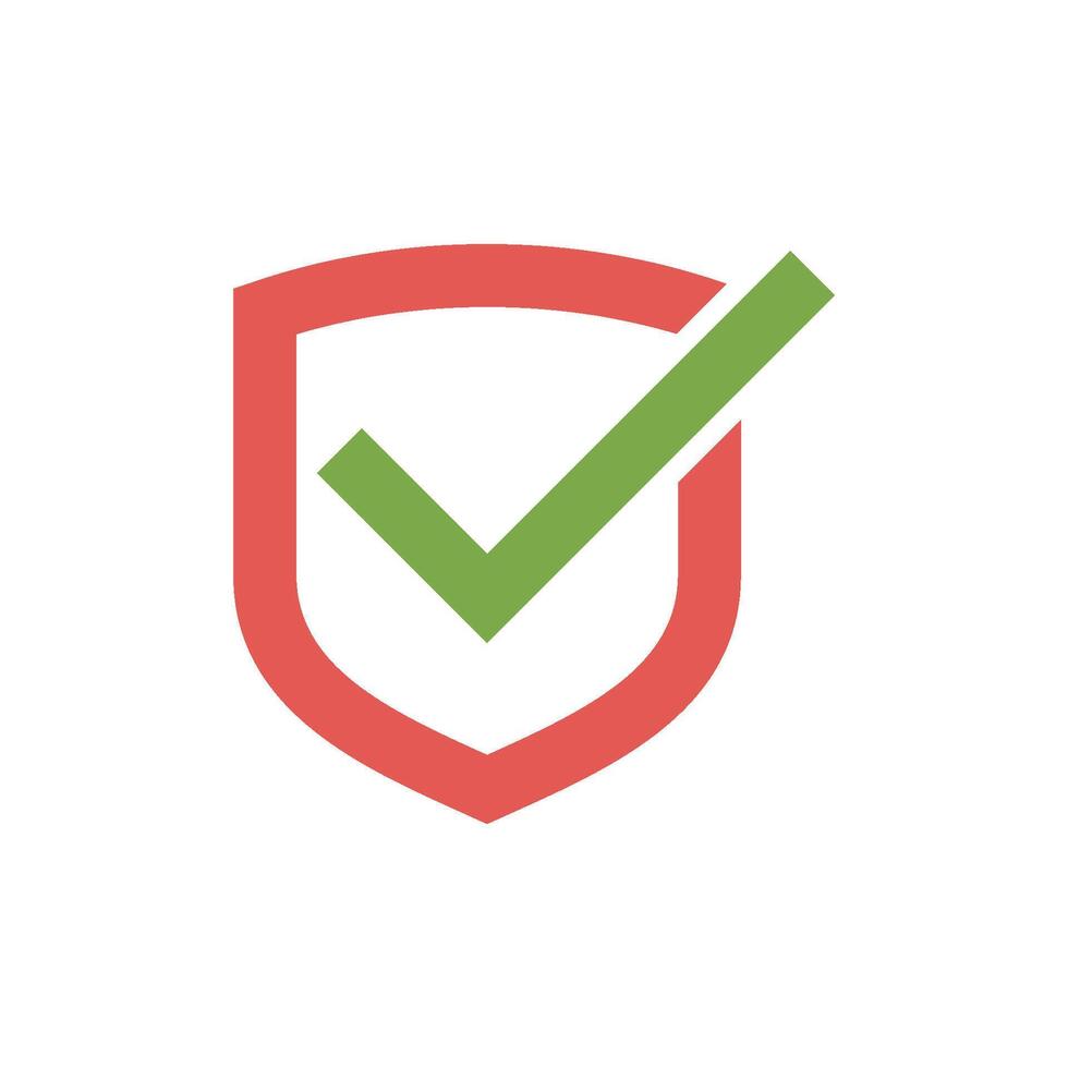 Shield, Check Mark, Check List Icon Vector Template