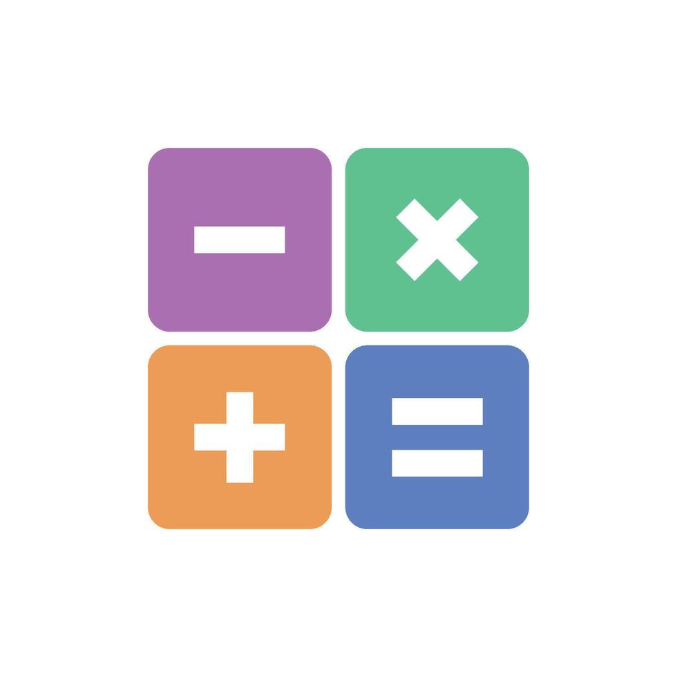 Calculator Icon Vector Template Illustration Design