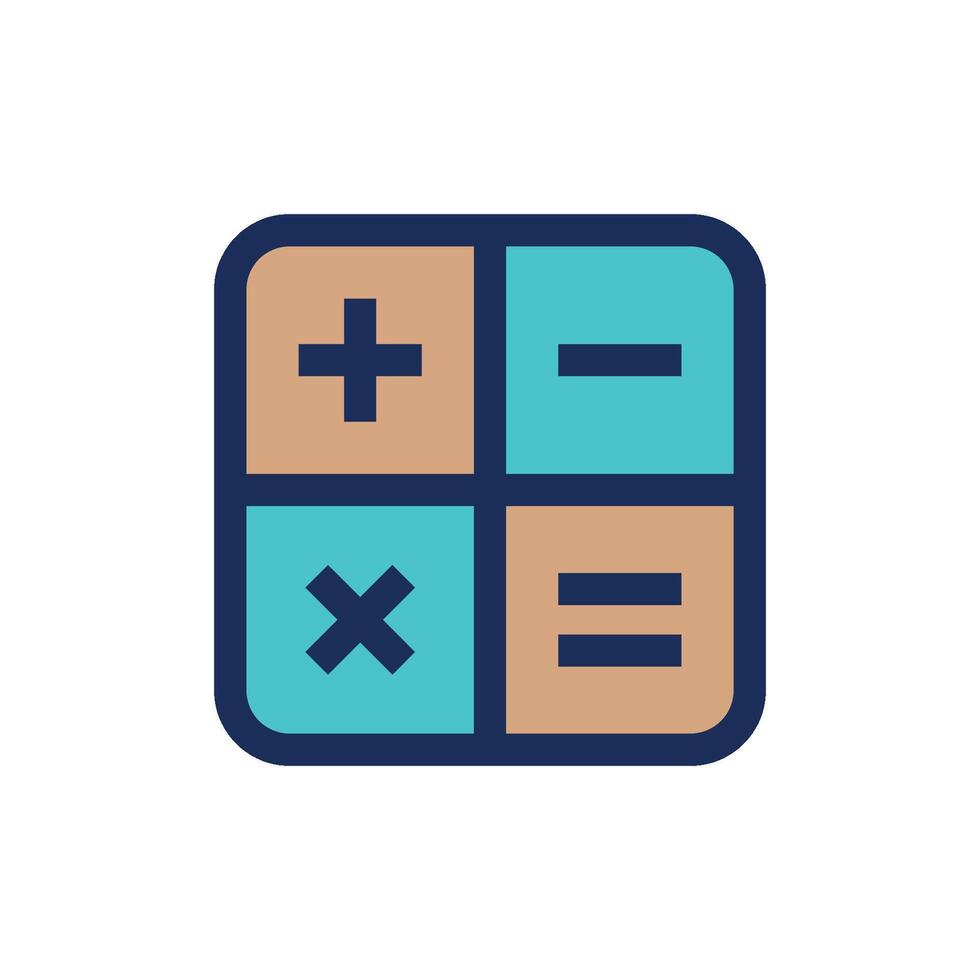Calculator Icon Vector Template Illustration Design