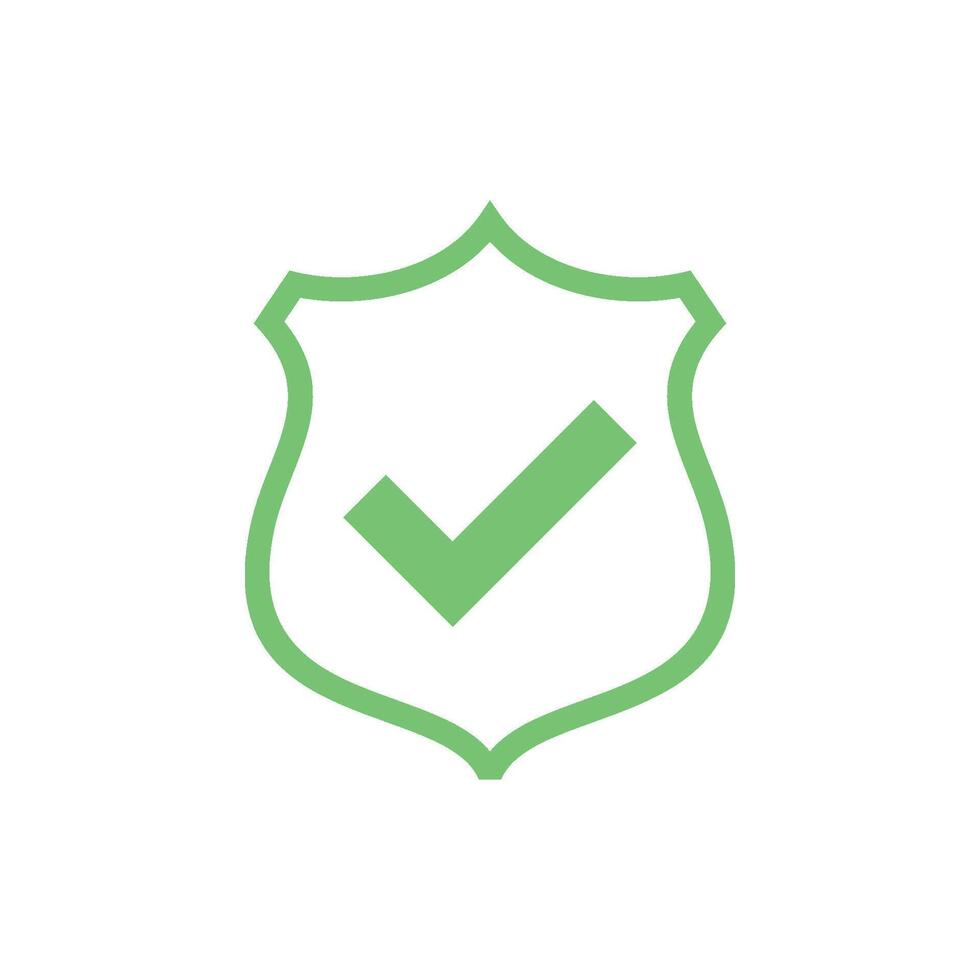 cheque marca proteger pictograma icono logo modelo ilustración diseño vector