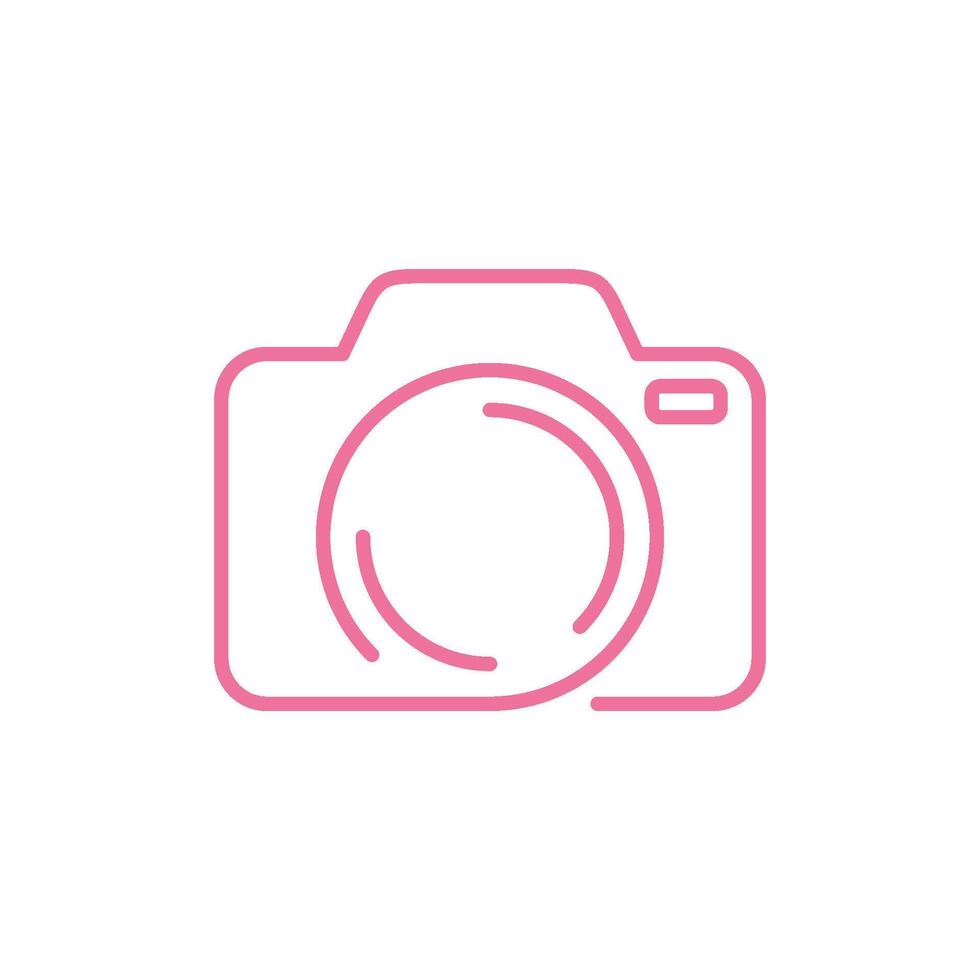 Camera Trendy Icon Vector Template Illustration Design